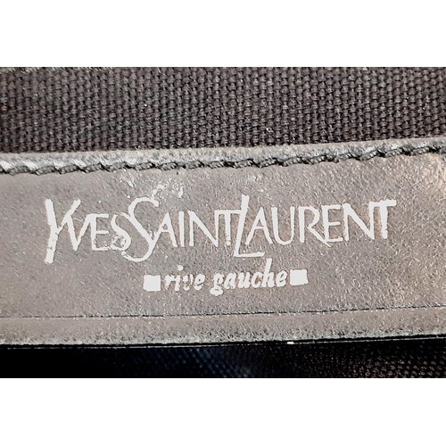 836 - A Yves Saint Laurent Black Patent Leather 