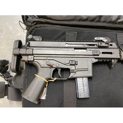 137 - A Deactivated Swiss Brugger and Thomet APC9K PDW Supressed Sub Machine Gun with Accessories. Comes w... 