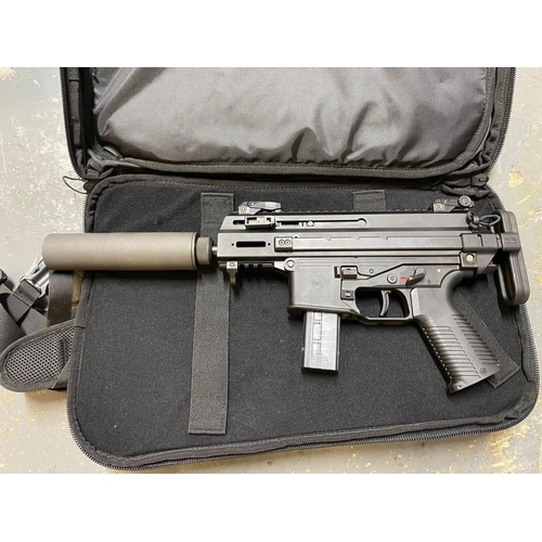 137 - A Deactivated Swiss Brugger and Thomet APC9K PDW Supressed Sub Machine Gun with Accessories. Comes w... 