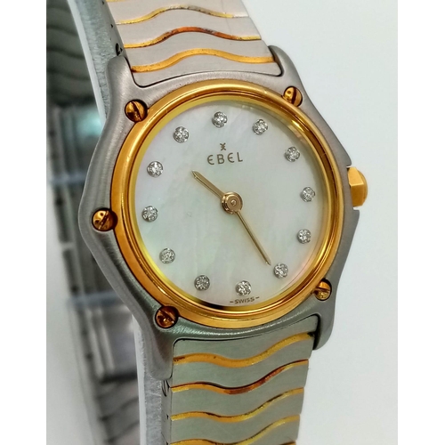 260 - An Excellent Condition Ladies Ebel Sports Classic Quartz Watch 26mm Including Crown. This watch has ... 