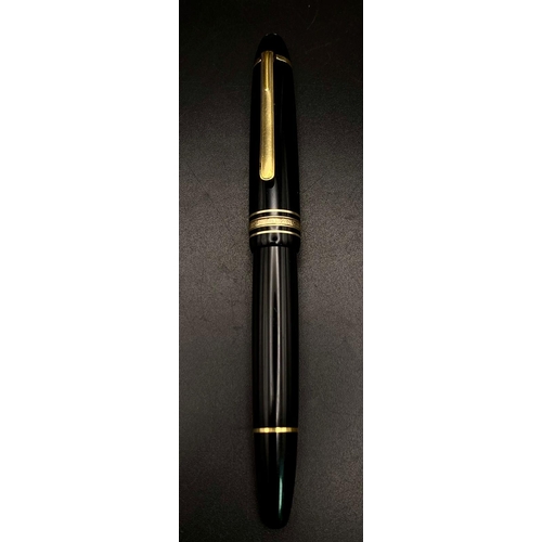 285 - A Montblanc Meisterstuck No.146 Fountain Pen with 14K Gold Nib. Ref: 14221