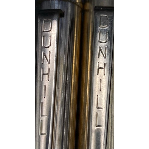 416 - Two Vintage Dunhill Gold Plated Pens - In need of refill cartridges so a/f. Ref: 14220