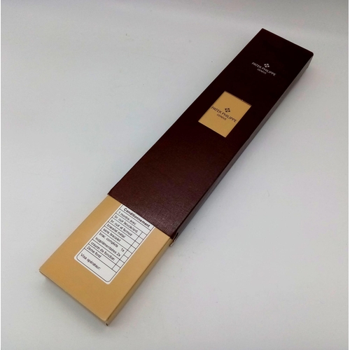 791 - A PATEK PHILIPPE BROWN ALLIGATOR WATCH STRAP NEW IN ORIGINAL BOX.