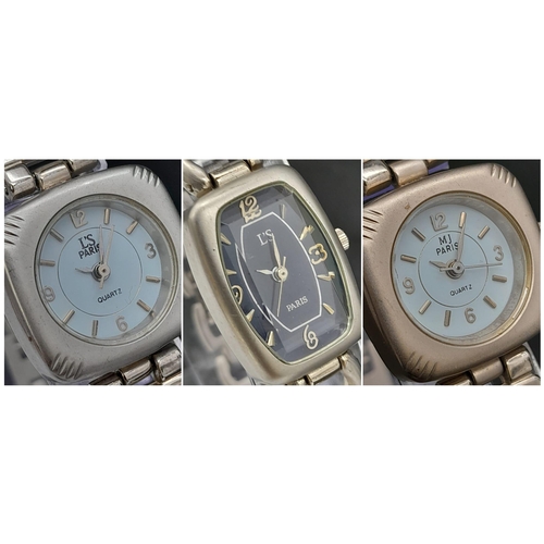 794 - A Parcel of Three Vintage Unworn French Ladies Quartz Bracelet Fashion Watches by L’S Paris. All Wor... 