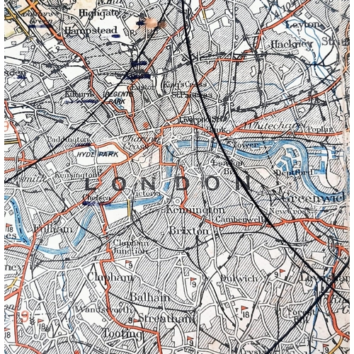 1048 - Two WW2 Issue Maps Comprising: 1) A War Office Issue 1932 revised 1940 Map of Scunthorpe & Market Ra... 