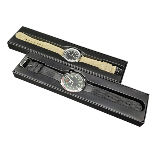 872 - Two Unworn Military Homage Watches Comprising a 1960’s RAF Design Quartz Watch 41mm Including Crown ... 