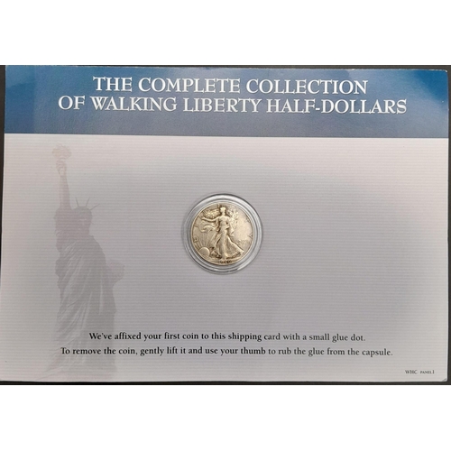 914 - A 1946 Uncirculated Mint Condition Silver Liberty Walking Half Dollar. Comes with the original purch... 