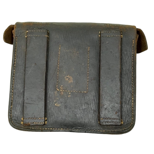 600 - WW1 1916 Dated British Pioneers Folding Saw in leather case.