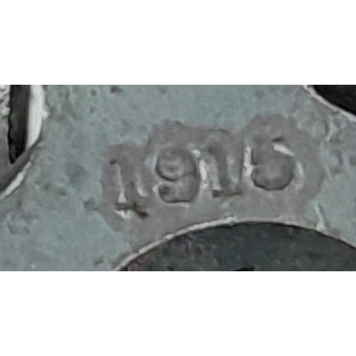 600 - WW1 1916 Dated British Pioneers Folding Saw in leather case.