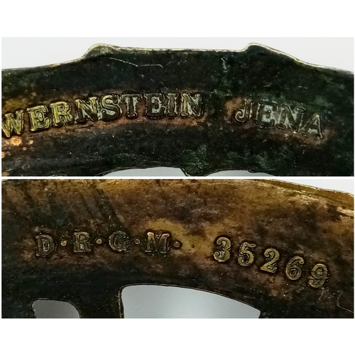 950 - 3rd Reich D.R.L Bronze Grade Sports Badge. Makers name on the rear.