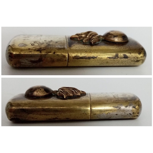 971 - WW1 Trench Lighter Dedicated to Cpl J. Stock of the 2nd Bn Royal Fusiliers Gallipoli 1915. UK Mainla... 