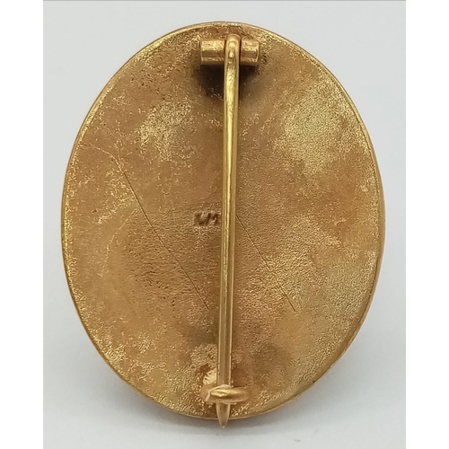 571 - WW2 German Gold Wound Badge (1st class, which could be awarded posthumously) for five or more times ... 