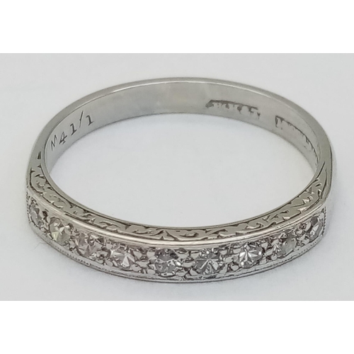 235 - An 18K White Gold Diamond Claw Solitaire Ring with a Round Brilliant Cut Diamond. Size K 1/2, 0.25ct... 