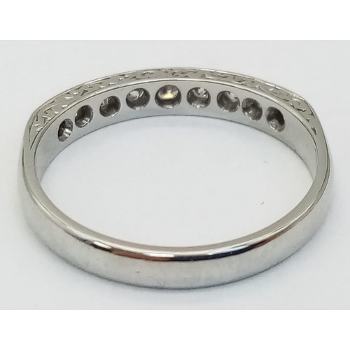 235 - An 18K White Gold Diamond Claw Solitaire Ring with a Round Brilliant Cut Diamond. Size K 1/2, 0.25ct... 
