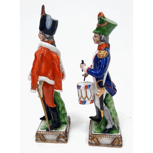 1761 - Rare pair of Carl Thieme, Potschappel 19th Century Porcelain Figurines.
Figurines are hand painted a... 