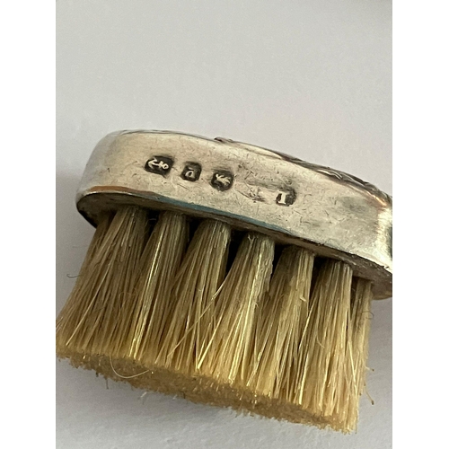 580 - Ladies antique SILVER HANDLED MANICURE/GROOMING set, together with a pair of SILVER  handled scissor... 