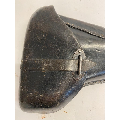 246 - A German WW2 P38 Hard Shell Holster - Waffenamt stamped on the back. ML417.