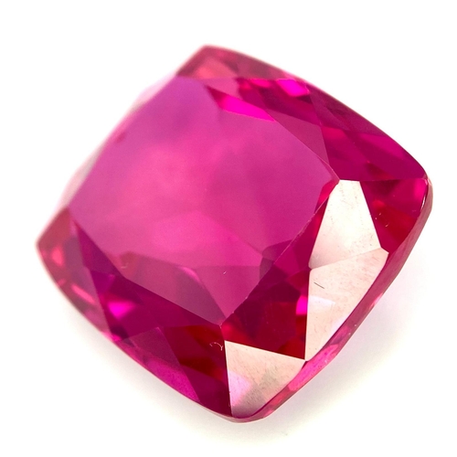 139 - A fabulous, large (51.3 carats), RUBY. Cushion cut, exhibiting strong fluorescence under UV light, e... 