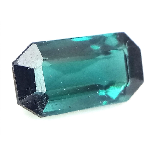 819 - A Single Green Octagonal-Cut Tourmaline Gemstone. Boxed - 2.15ct. Ref: 7527