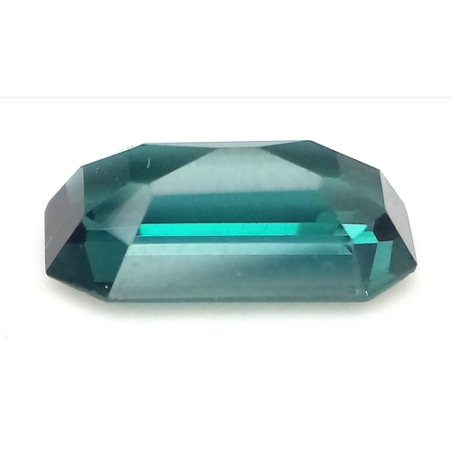 819 - A Single Green Octagonal-Cut Tourmaline Gemstone. Boxed - 2.15ct. Ref: 7527