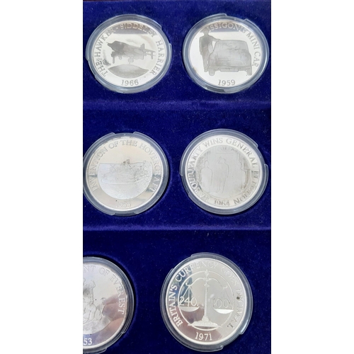 86 - A Limited Edition New Elizabethan Age Set of 26 Solid Sterling Silver Coins. Made by the Birmingham ... 