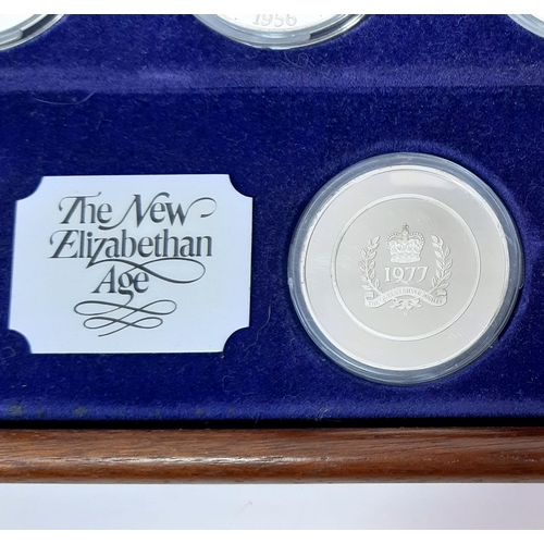 86 - A Limited Edition New Elizabethan Age Set of 26 Solid Sterling Silver Coins. Made by the Birmingham ... 