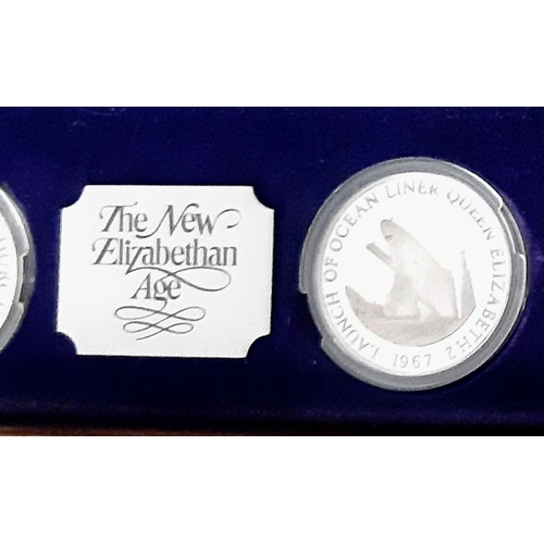 86 - A Limited Edition New Elizabethan Age Set of 26 Solid Sterling Silver Coins. Made by the Birmingham ... 