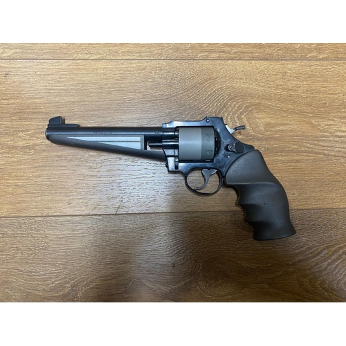 437 - A Deactivated Brocock Competition Revolver with Rotating Cylinder. Six inch barrel length. Latest EU... 