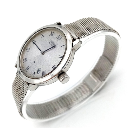 616 - A Rare Vintage Seiko Model 411134 Gents Cocktail Watch. Stainless steel mesh bracelet. Case - 32mm. ... 