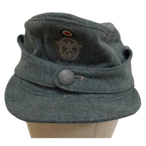 101 - 3rd Reich German Field Police M43 Cap.