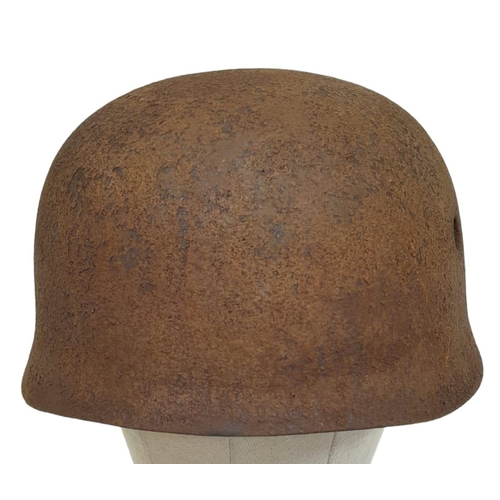 103 - WW2 German Fallschirmjäger(Paratroopers) Helmet. Originally found in Italy.