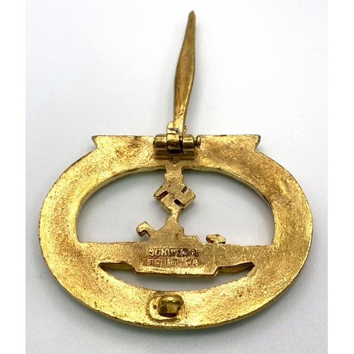 117 - 3rd Reich Kriegsmarine U-Boat Crew Badge.