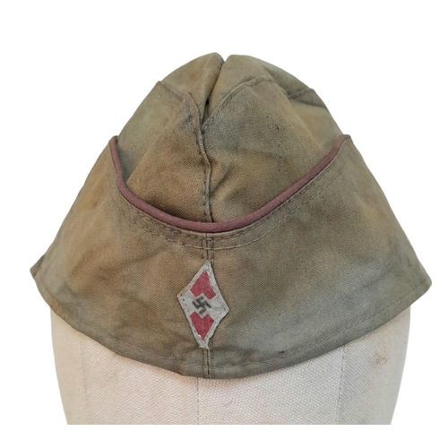 138 - WW2 German Hitler Youth Side Cap.