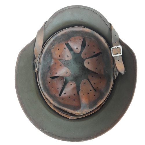 180 - WW2 German M35 Africa Corps Helmet with liner.