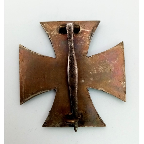 5 - WW1 Imperial German Iron Cross 1st Class in Box. 3-part construction – iron centre.