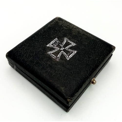 5 - WW1 Imperial German Iron Cross 1st Class in Box. 3-part construction – iron centre.