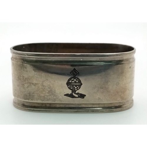 772 - 3rd Reich Napkin Ring from the 1st Class Compartment of a D.Z.R Zeppelin Airship.