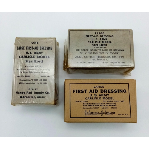 805 - WW2 American Vehicle First Aid Box with War dated contents.