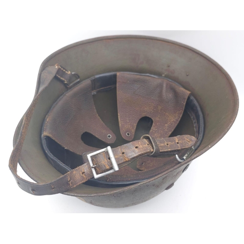 227 - WW2 Hungarian Helmet used by the Finnish 4th Division Kev Os 4 “White Death Unit” Helmet.