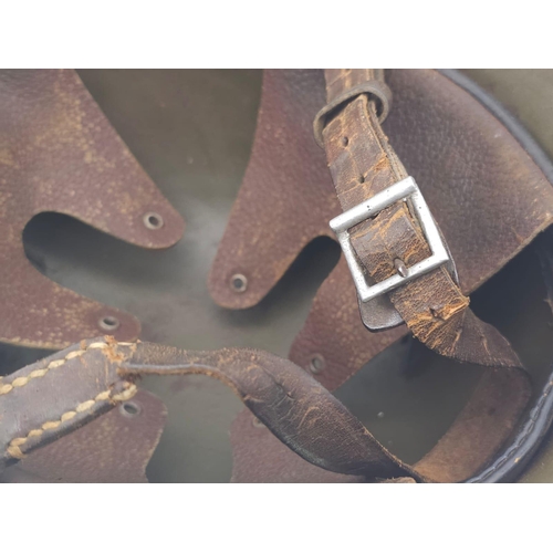 227 - WW2 Hungarian Helmet used by the Finnish 4th Division Kev Os 4 “White Death Unit” Helmet.