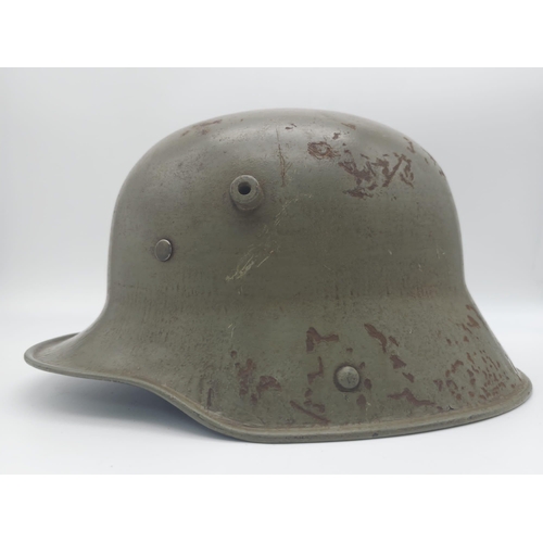 299 - WW1 Imperial German 1895 Model Enlisted Man Pickelhaube. Complete with chinstrap mounts and cockades... 