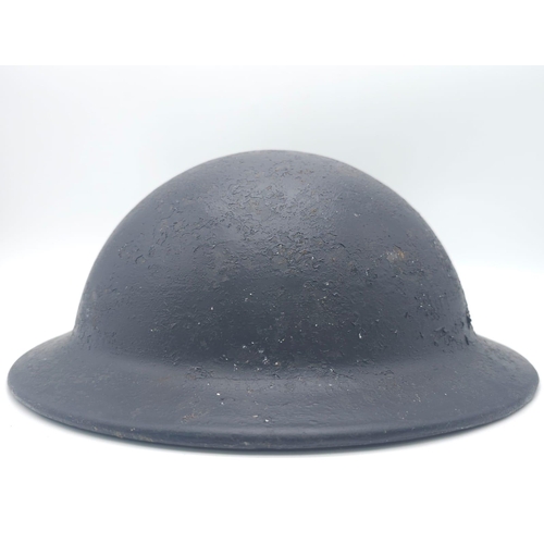 494 - WW2 British Homefront Lightweight Fibre G.P.O Line Workers Non-Conductive Helmet.