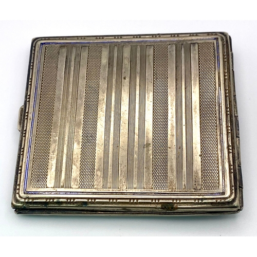 544 - WW2 German Cigarette Case with German Army (Heer) Eagle on the front.