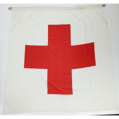 579 - Un-Issued 1944 Dated German Field Hospital Tent Drape Flag. Form War stocks found in Norway.