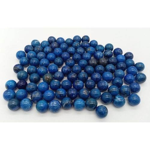 780 - A parcel 250 grams of Blue Lapis Lazuli balls.