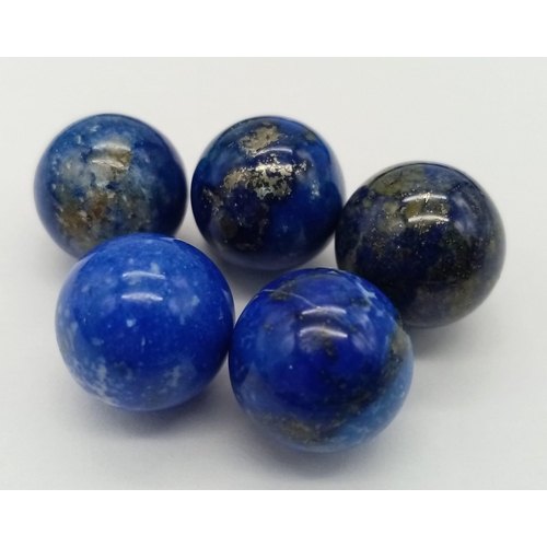 780 - A parcel 250 grams of Blue Lapis Lazuli balls.