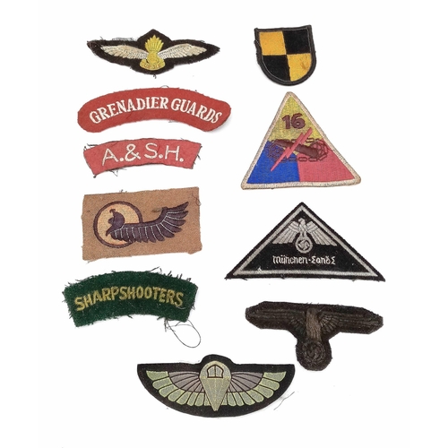 860 - 10 x Miscellaneous Military Cloth Patches.