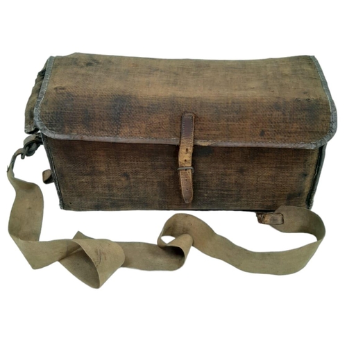 152 - WW1 British Adams Folding Trench Periscope in its original canvas carry case. Circa 1916.