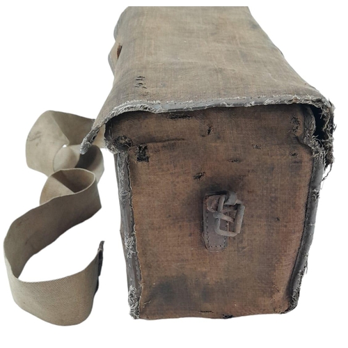 152 - WW1 British Adams Folding Trench Periscope in its original canvas carry case. Circa 1916.