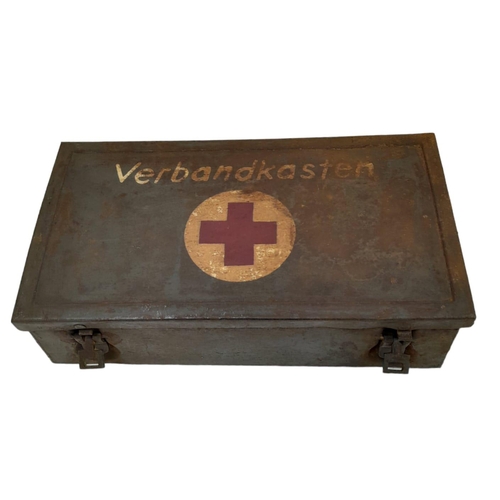 363 - WW2 German Luftwaffe First Aid Tin with Contents.